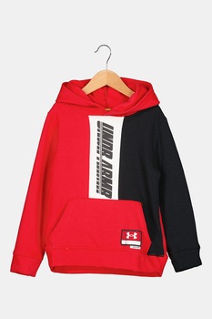 Under Armour, Hanorac cu logo Baseline, Rosu/Negru, 160-170 CM Standard Under Armour, Hanorac cu logo Baseline, Rosu/Negru, 160-170 CM Standard