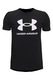 Under Armour, Tricou cu imprimeu logo, pentru fitness Sportstyle, Negru