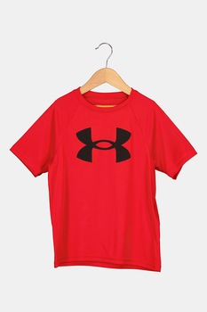 Under Armour, Tricou cu imprimeu logo pentru fitness Tech, Rosu Under Armour, Tricou cu imprimeu logo pentru fitness Tech, Rosu