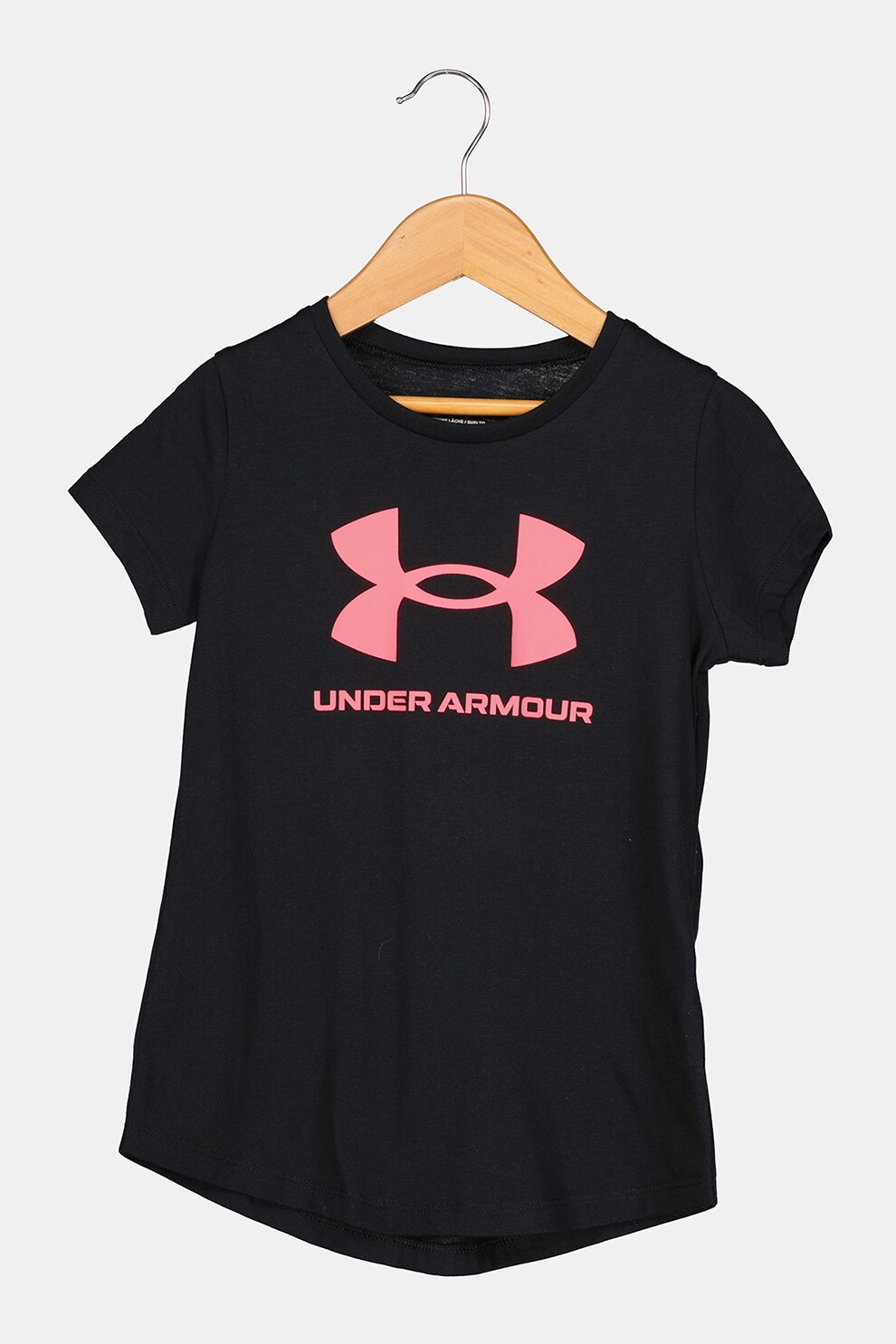 Under Armour, Tricou pentru antrenament Live Sportyle, Negru/Oranj neon