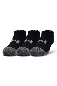 Under Armour, Set de sosete scurte pentru antrenament Youth Heatgear -3 perechi, Negru/Gri Under Armour, Set de sosete scurte pentru antrenament Youth Heatgear -3 perechi, Negru/Gri