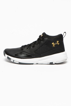 Under Armour, Pantofi unisex inalti pentru baschet Lockdown 5, Negru Under Armour, Pantofi unisex inalti pentru baschet Lockdown 5, Negru