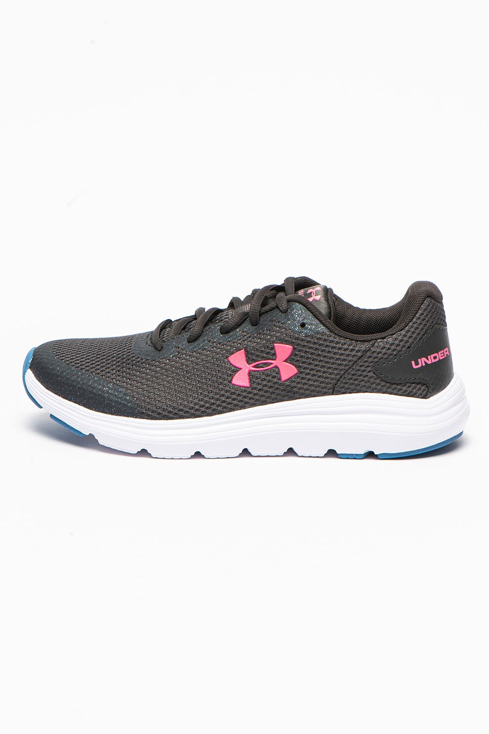 Under Armour, Pantofi unisex de plasa pentru alergare Surge 2, Gri antracit