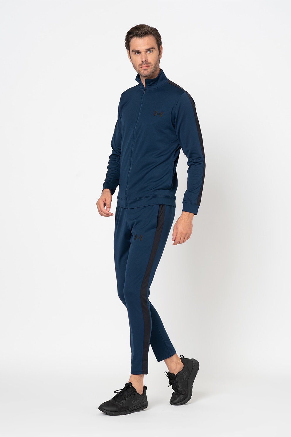 Under Armour, Trening cambrat, conic, pentru antrenament, Bleumarin/Negru