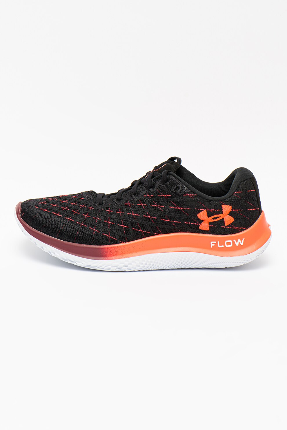 Under Armour, Pantofi pentru alergare Flow Velociti Wind, Negru/Oranj mandarina