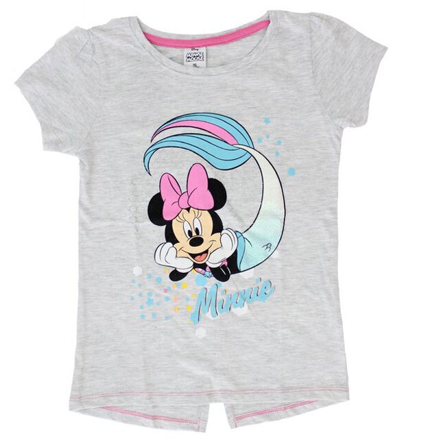 Tricou maneca scurta, Minnie sirena, roz 116 cm