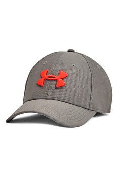 Under Armour, Sapca cu logo pentru antrenament Blitzing, Gri/Rosu, 53-55 CM Standard Under Armour, Sapca cu logo pentru antrenament Blitzing, Gri/Rosu, 53-55 CM Standard