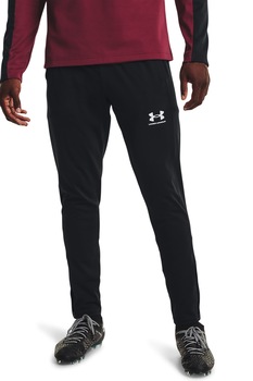Under Armour, Pantaloni elastici cu croiala conica pentru fotbal Challenger, Negru/Alb Under Armour, Pantaloni elastici cu croiala conica pentru fotbal Challenger, Negru/Alb