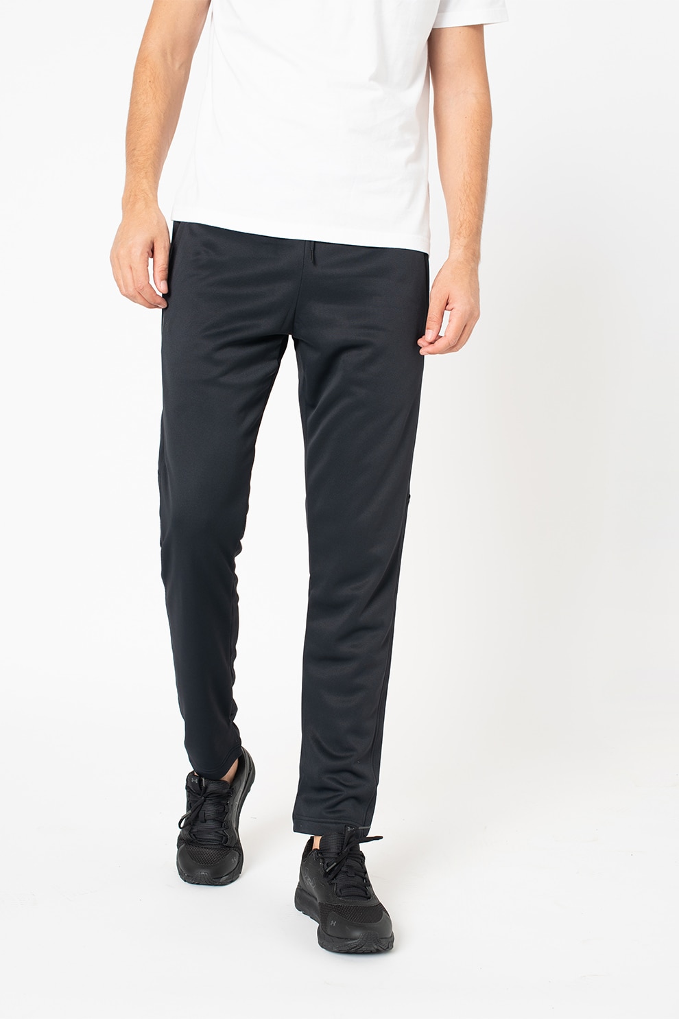 Under Armour, Pantaloni sport lejeri cu snur pentru antrenament, Negru