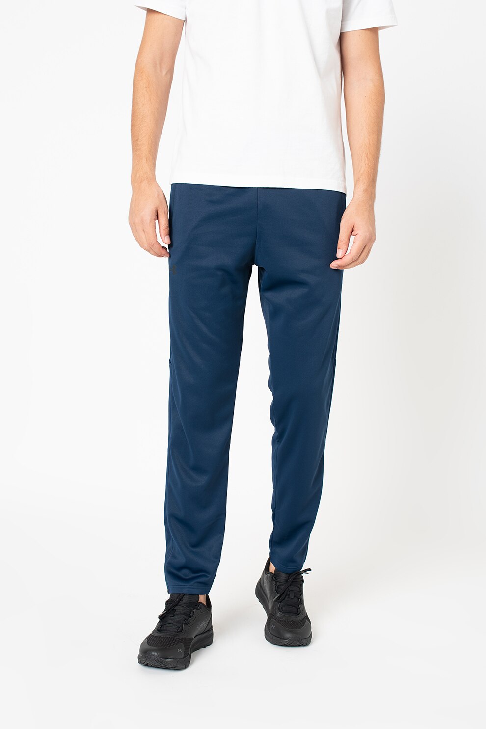 Under Armour, Pantaloni sport lejeri cu snur pentru antrenament, Albastru inchis