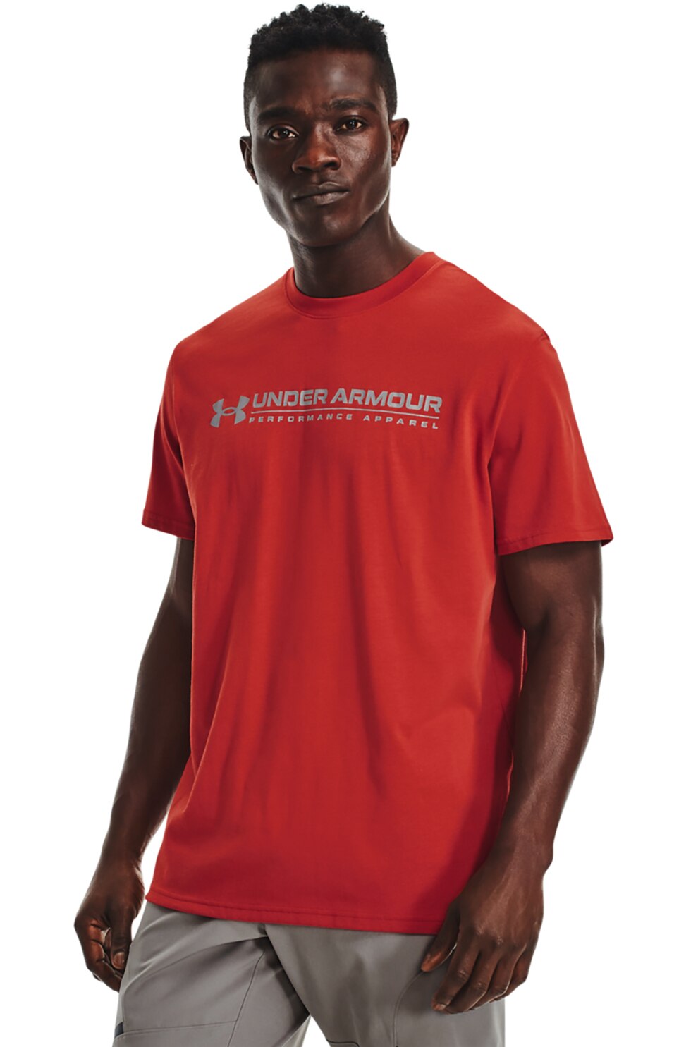 Under Armour, Tricou pentru fitness Signature Vortex, Rosu/ Gri