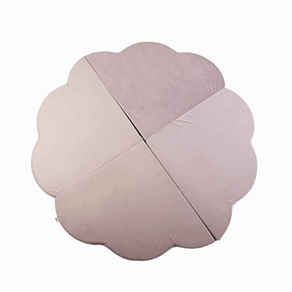 Covor de joaca din spuma pentru bebelusi, MISIOO, Liliachiu deschis, 160x160 cm