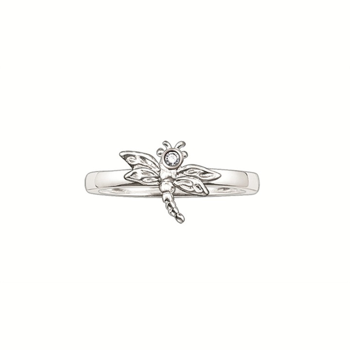 Сребърен пръстен с диаманти, Thomas Sabo SD_TR0007-153-14-60, размер 19, сребро