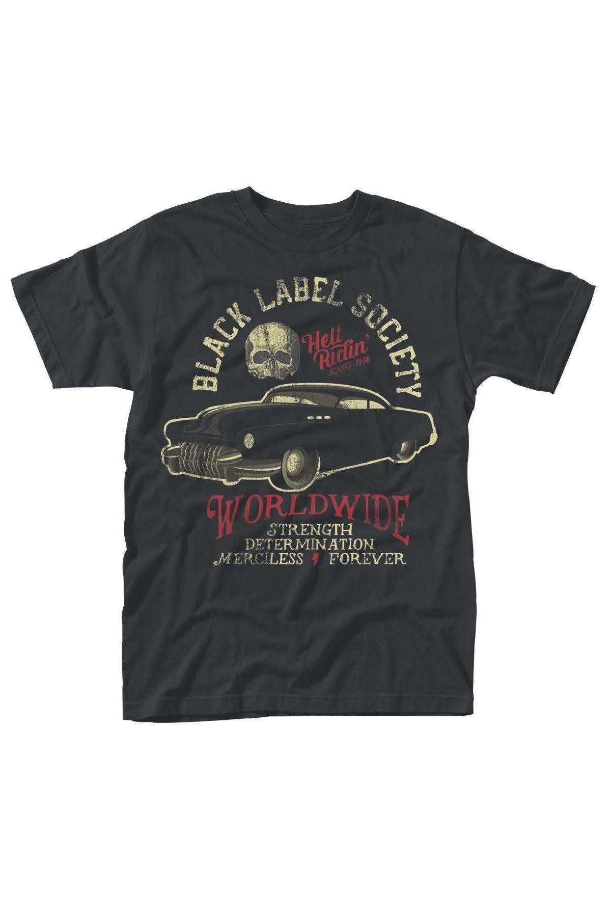 Tricou pentru barbati, Black Label Society, Hell Riding Hot Rod, Negru, S