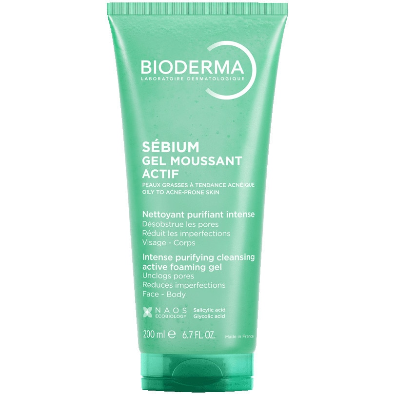 Gel de curatare spumant activ Bioderma Sebium pentru ten mixt/gras