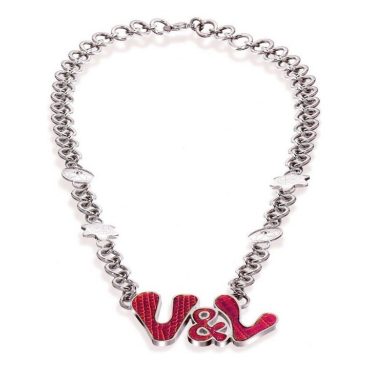 Colier dama Victorio & Lucchino VJ0258CO, Argintiu/Rosu