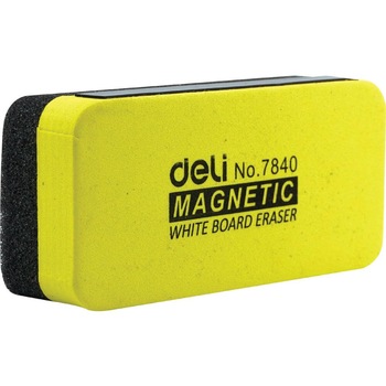 Burete Tabla Magnetica Deli, Galben, 110x50x30 mm Burete Tabla Magnetica Deli, Galben, 110x50x30 mm