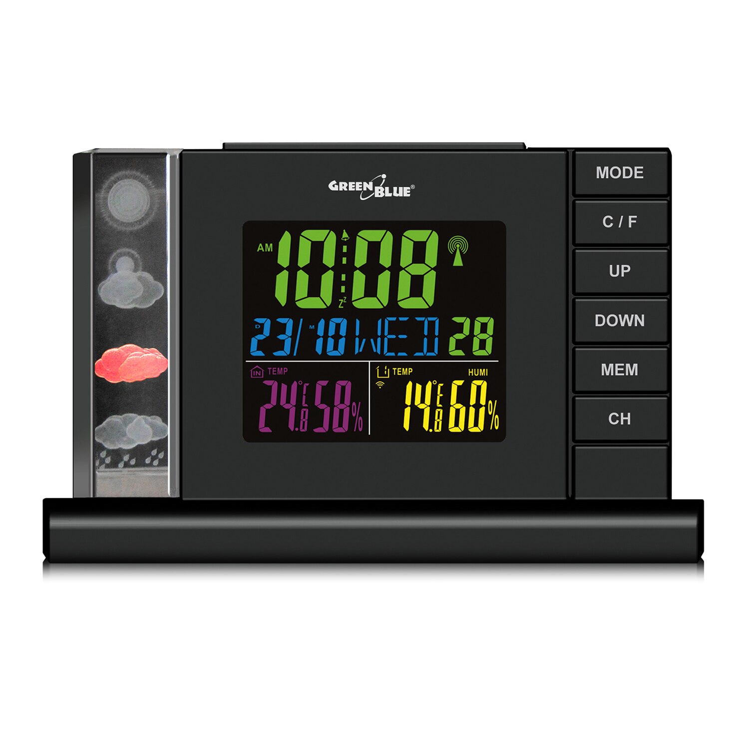 Statie meteo fara fir Greenblue GB141, negru