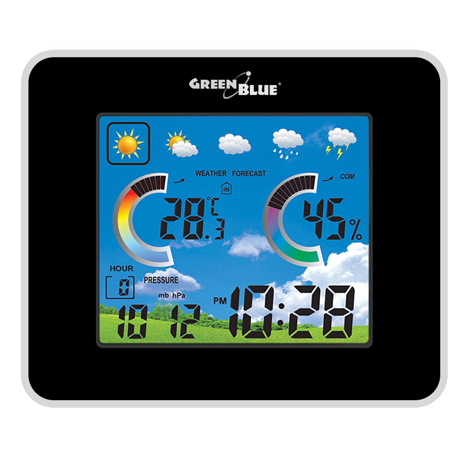 Statie meteo fara fir GreenBlue GB145, negru
