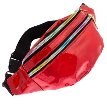 Borseta brau, Dama, Buticcochet, 3 compartimente, Rosu cu reflexe - BRS378 Borseta brau, Dama, Buticcochet, 3 compartimente, Rosu cu reflexe - BRS378