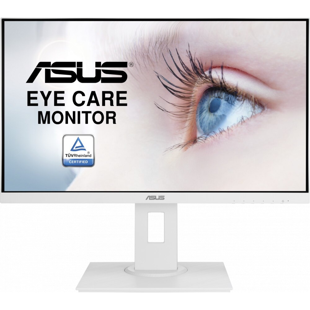 Monitor ASUS VA24DQLB-W Eye Care – 23.8 inch, Full HD, IPS, Frameless, 75Hz, Adaptive-Sync, Low Blue Light, Flicker Free, Design Ergonomic, Wall Mountable
