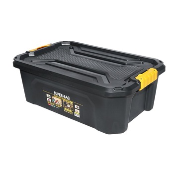 Cutie depozitare cu capac pentru sarcini grele 30L 580x380x200mm Cutie depozitare cu capac pentru sarcini grele 30L 580x380x200mm