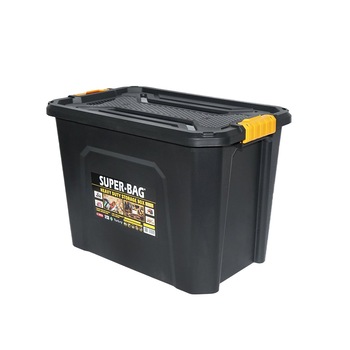 Cutie depozitare cu capac pentru sarcini grele 60L 580x380x405mm Cutie depozitare cu capac pentru sarcini grele 60L 580x380x405mm