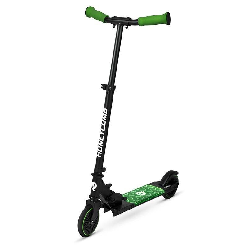 Trotineta LED QPlay Honeycomb pana la 50 kg, Verde