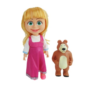 Papusa Tip Masha si Ursu,set 2 piese, 31 cm, 3 ani+ Papusa Tip Masha si Ursu,set 2 piese, 31 cm, 3 ani+