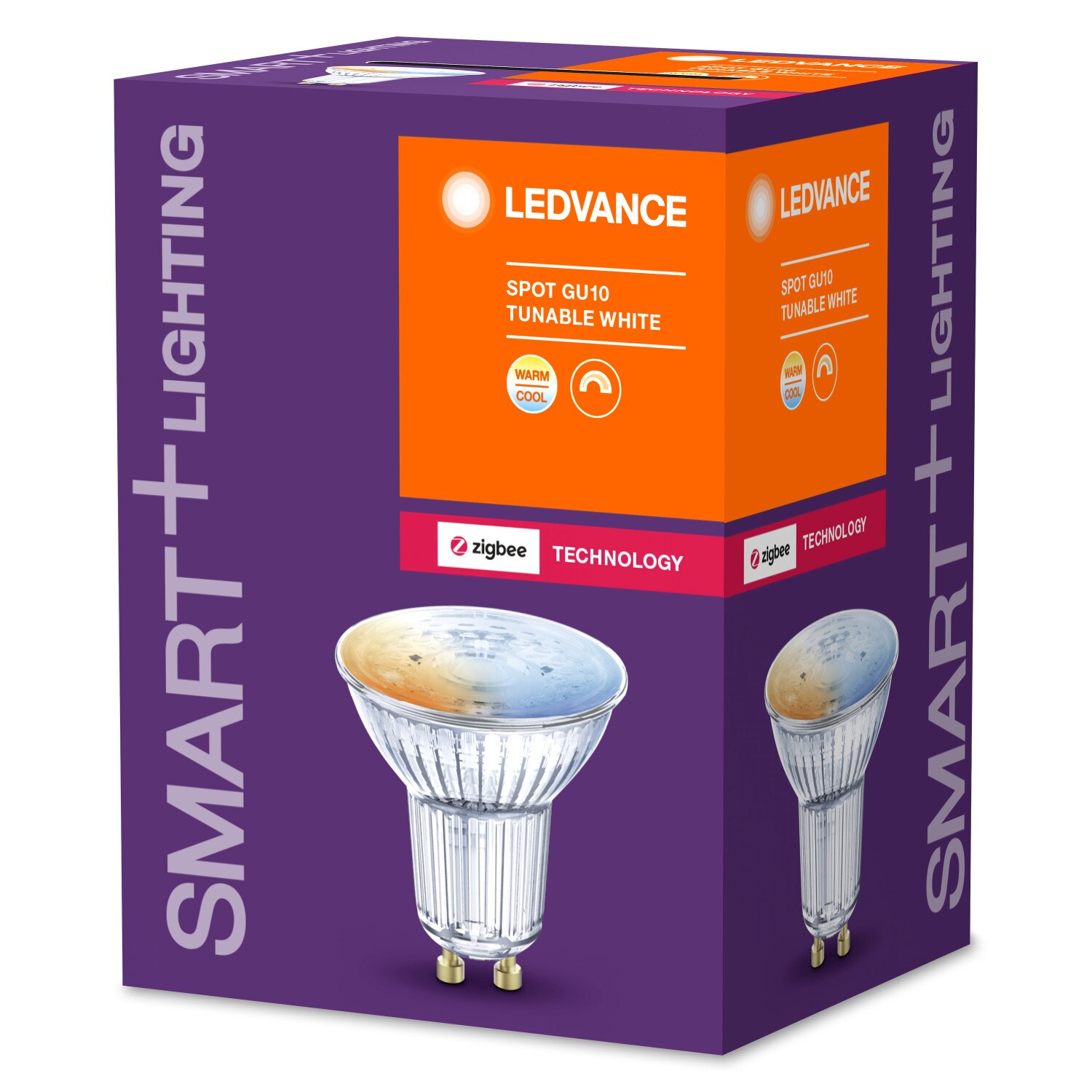 Bec Smart Ledvance,tehnologie ZigBee, GU 10, 40W, 350 lm, 2700K-6500K, dimabil, compatibil Google Assistant / Amazon Alexa