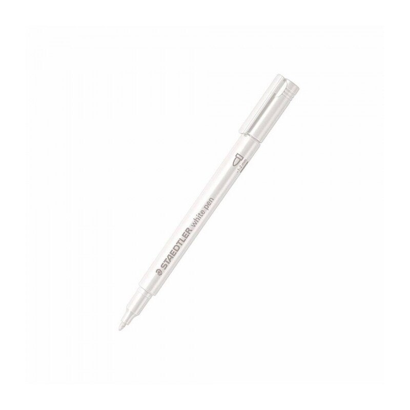 Marker metalic urma 1-2mm Alb