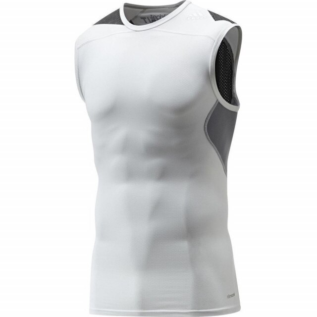 Tricou barbat Adidas TechFit ClimaCool, Alb, S