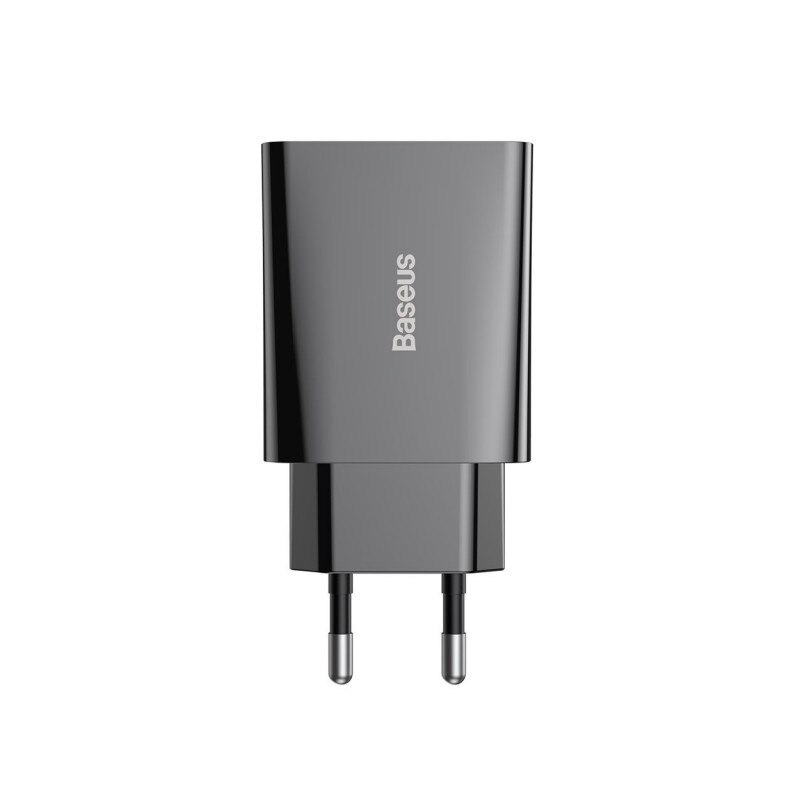 Incarcator Retea Baseus Speed Fast Charger 20w, Iesire Usb-c, 3a, Negru Ccfs-sn01