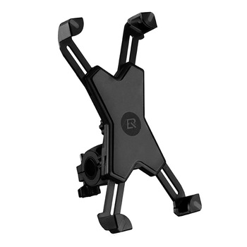 Suport telefon biciclete compatibil 3,5 - 7 inch, rotire 360 grade, montare cu surub, culoare negru, Rockbros Suport telefon biciclete compatibil 3,5 - 7 inch, rotire 360 grade, montare cu surub, culoare negru, Rockbros