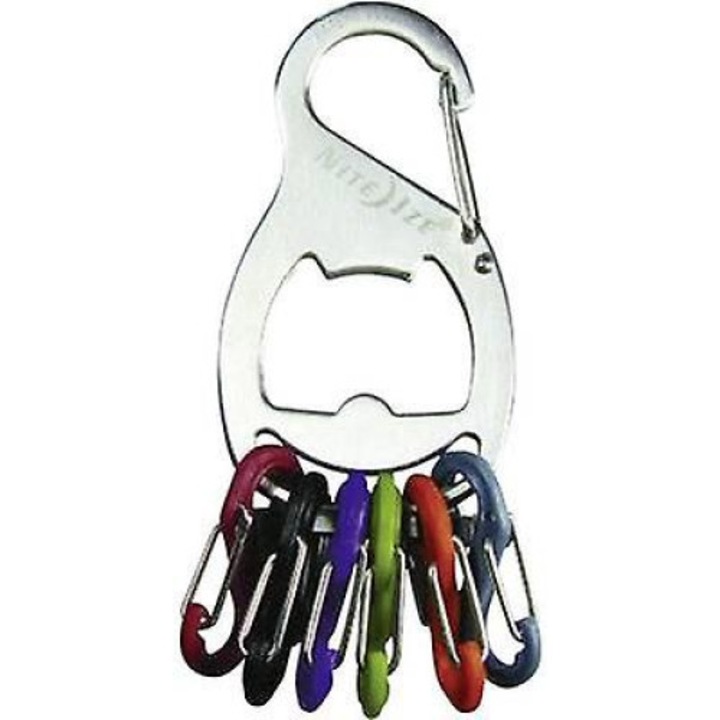 Breloc Nite Ize KeyRack S-Biner argintiu