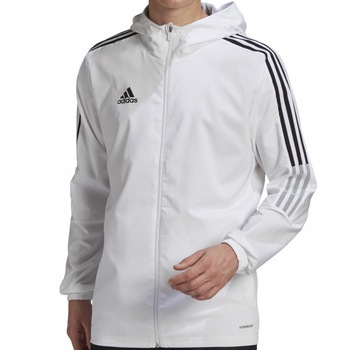 Bluza Adidas Tiro 21 Windbreaker pentru barbati, Alb Bluza Adidas Tiro 21 Windbreaker pentru barbati, Alb