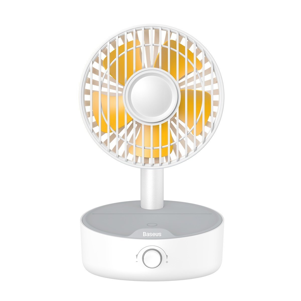 Incarcator wireless Baseus Hermit WXYZ-B02, 10W, cu ventilator oscilant, Alb