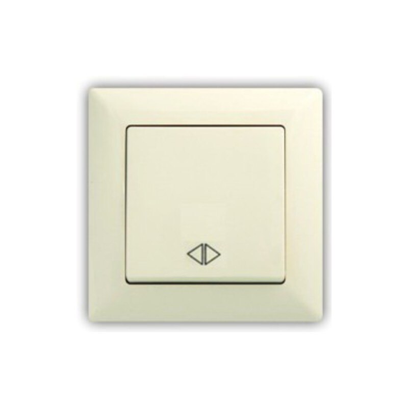 Intrerupator cap-cruce 10A 250V crem