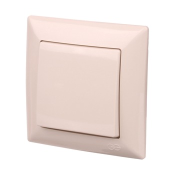 Intrerupator simplu 10A 250V crem Intrerupator simplu 10A 250V crem