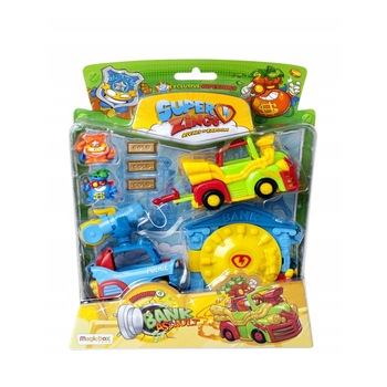 Set 2 buc figurine cu accesorii SuperZings Mission 4 Bank Assault, multicolor Set 2 buc figurine cu accesorii SuperZings Mission 4 Bank Assault, multicolor