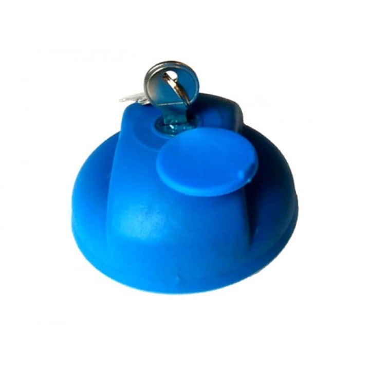 Buson rezervor camion din plastic albastru cu cheie, AdBlue, Kamar, Ø 60mm