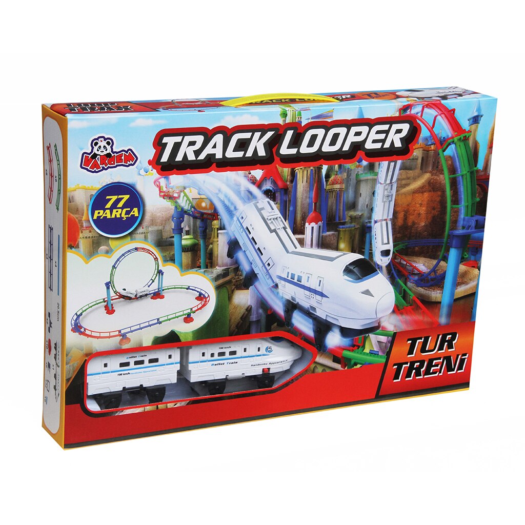 Circuit tren iluminat, 77 piese,vardem