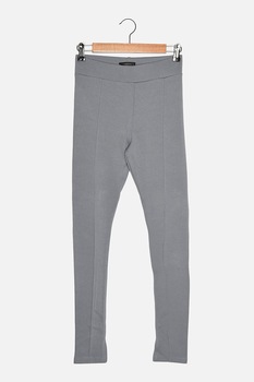 Trendyol, Colanti cu slituri la terminatie, Gri cenusa Trendyol, Colanti cu slituri la terminatie, Gri cenusa