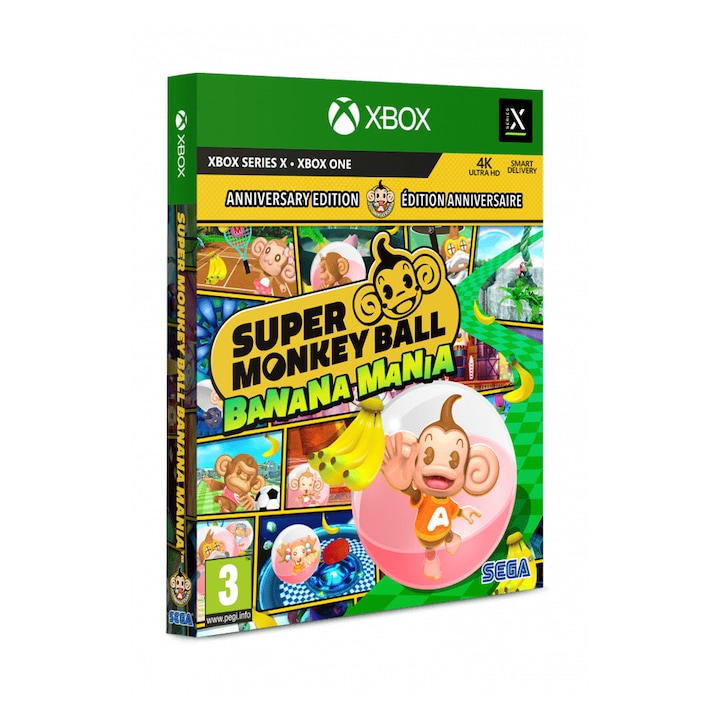 Super Monkey Ball Banana Mania Launch Edition Xbox One és Xbox Series X Játékszoftver