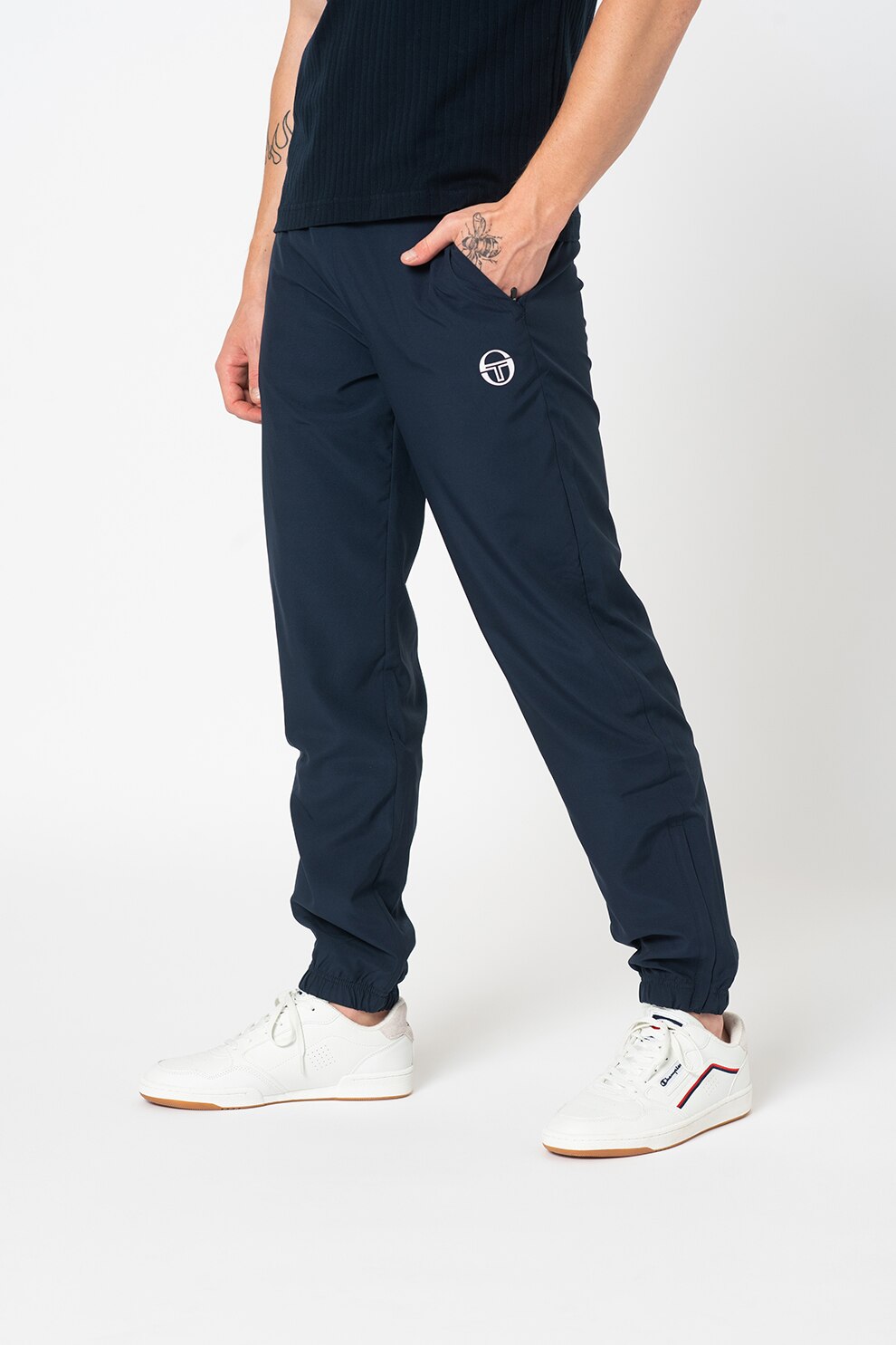Sergio Tacchini, Pantaloni sport ClubTech, Bleumarin/Alb