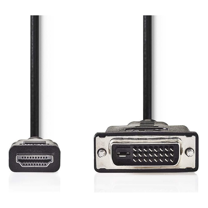 Nedis CCGP34800BK20 HDMI-DVI-D (24+1) átalakító kábel apa/apa, 2m
