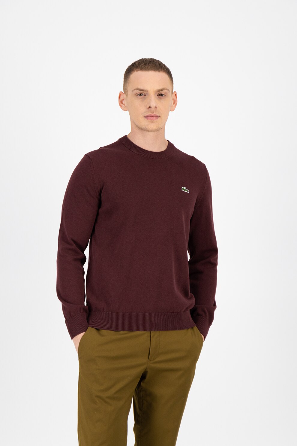 lacoste lambswool sweater