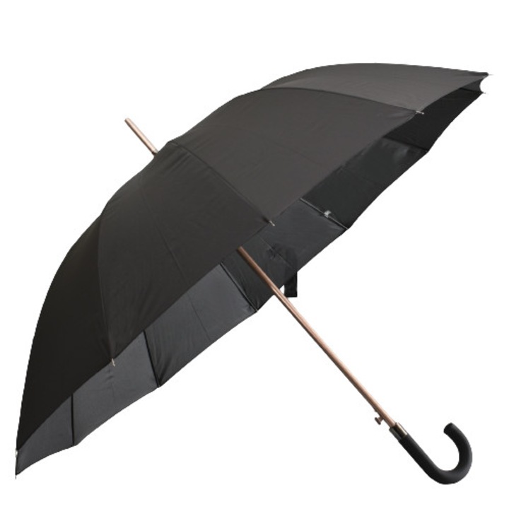 Férfi nem összecsukható esernyő 3930, Átmérő 113cm, Fekete