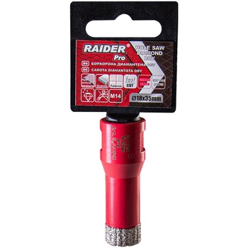 Freza diamantata pentru frezare uscata M14 x 18 mm, Raider, 157842 Freza diamantata pentru frezare uscata M14 x 18 mm, Raider, 157842