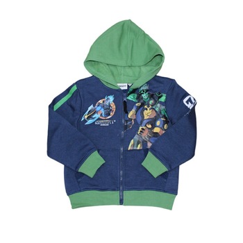 Hanorac copii Gormiti cu gluga, Bleumarin verde Hanorac copii Gormiti cu gluga, Bleumarin verde